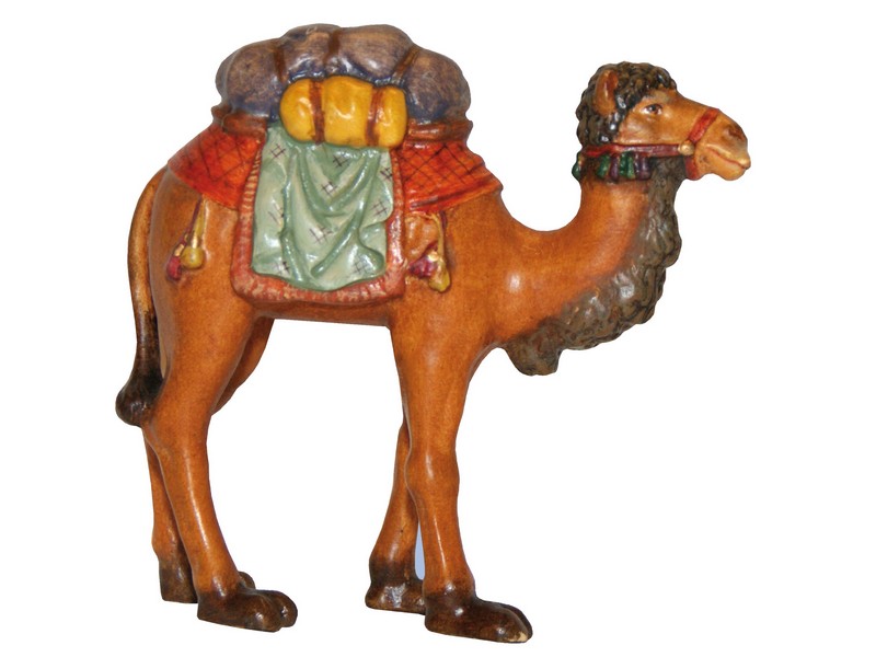 Kamel geschnitzt 12 cm bemalt (Matteo)