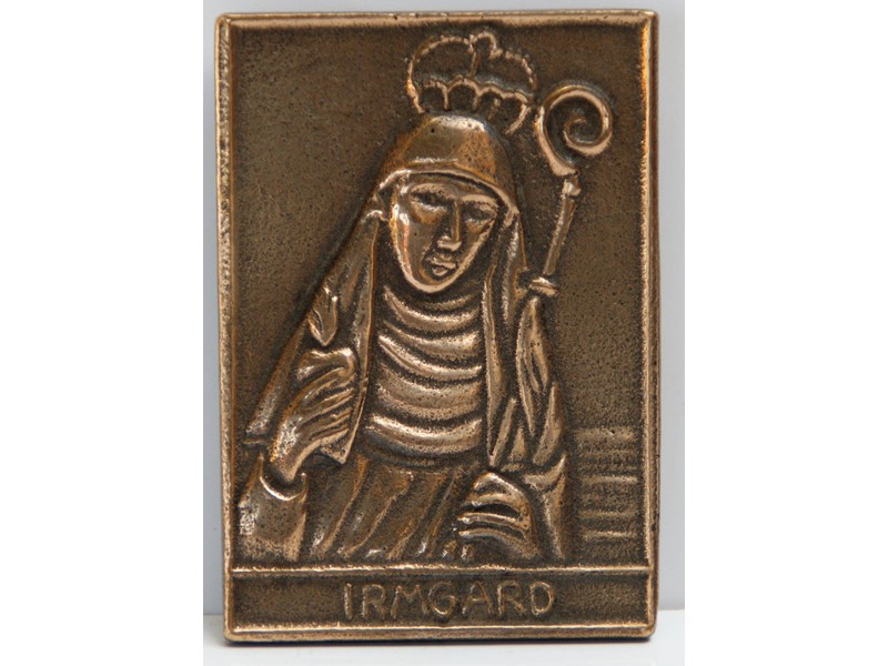 Bronze-Relief Irmgard 8,5 x 6 cm