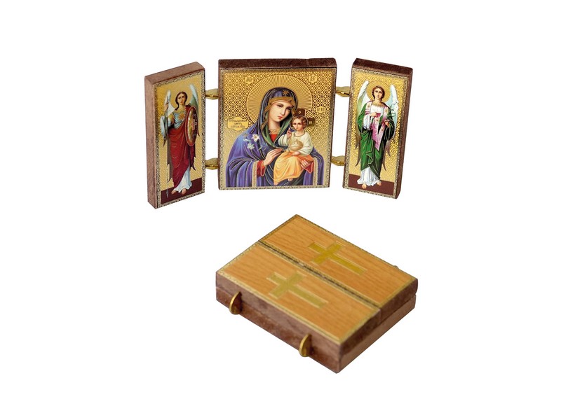 Ikone Magnet 'Maria' Triptychon 4,5x5,5 cm